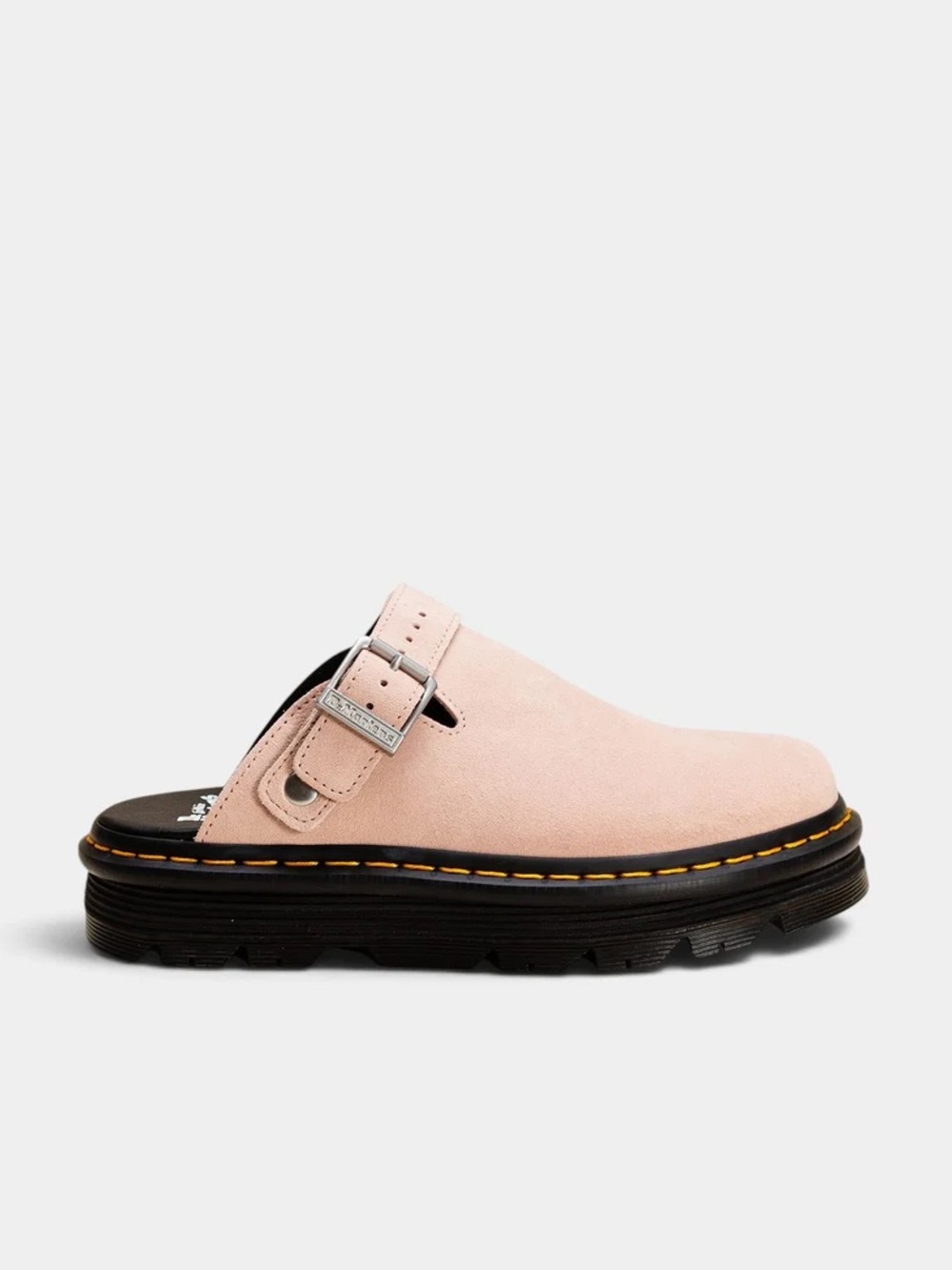 Dr. Martens Zebag Slingback Platform Mule Size W 7 in Powder Pink Suede NWOT